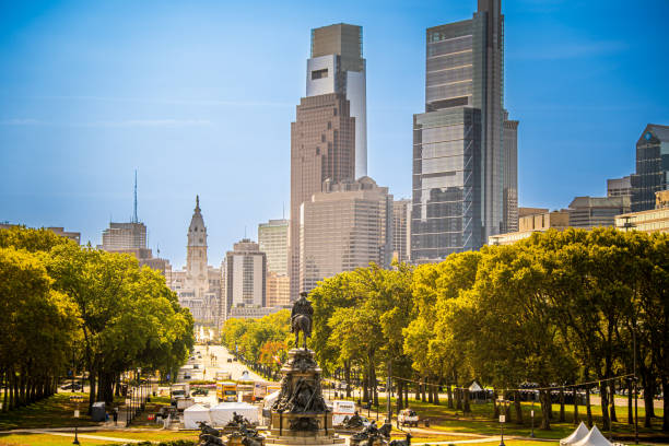 istock Skycraper downtown skyline in Philadelphia Pennsylvania 2195194078