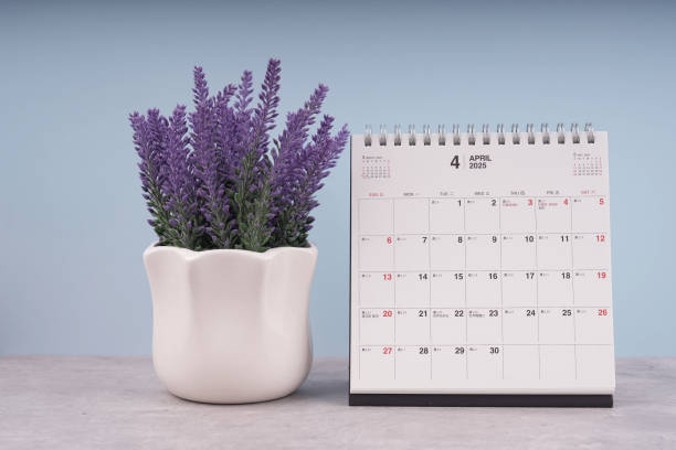 istock April 2025 Desk Calendar 2195194123