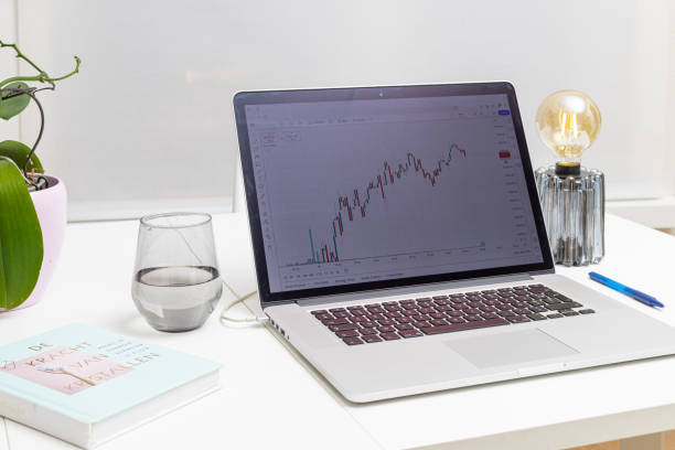 istock The office room of a day trader 2195196681