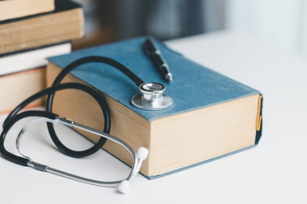 istock Concept business education essential idea globalization, student learn and study in university and colleges to master knowledge needed travel global economy. book stethoscope for medical health care 2195197593