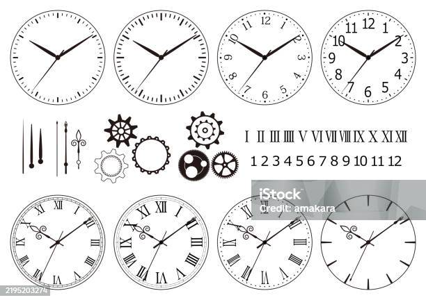 Clock Face Components Clock Face 8 Types Parts Clock Hands On The Dial Can Be Moved Gears ...