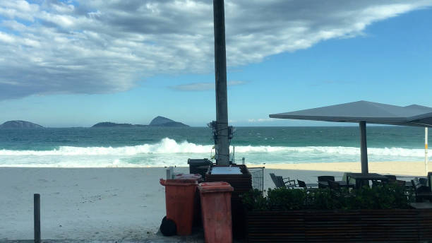 istock A restaurant and public trash bins on Copacabana Beach 2195207070