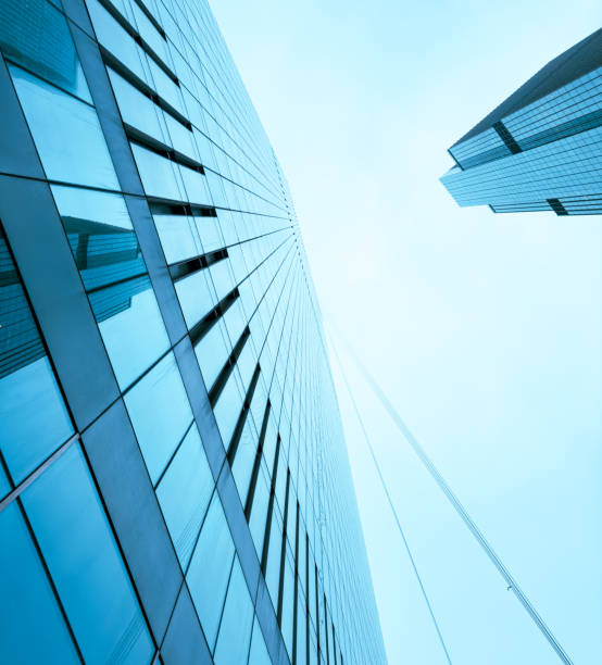 istock A tall building with a blue sky in the background 2195210559