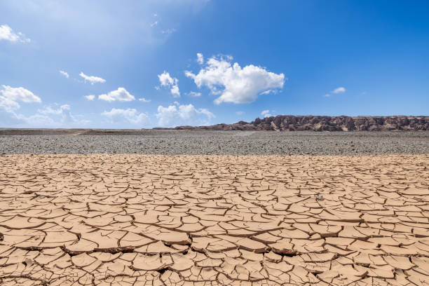 istock Desert dirt ground natural landscape in Xinjiang 2195213045