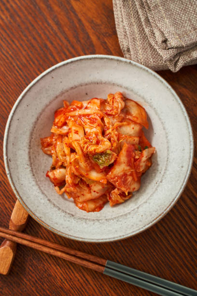 istock Healthy Fermented Delights - Napa Cabbage Kimchi 2195223188