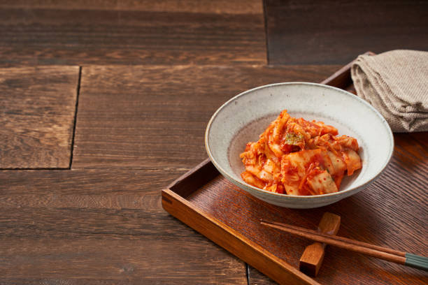 istock Healthy Fermented Delights - Napa Cabbage Kimchi 2195223193
