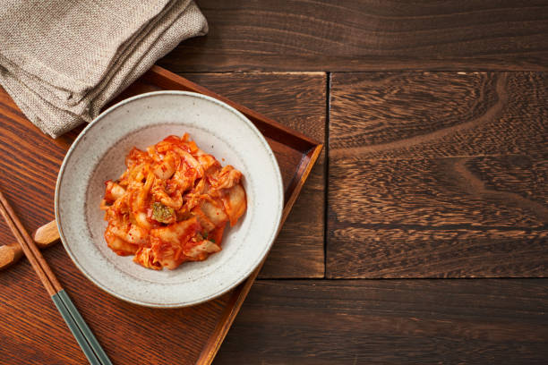 istock Healthy Fermented Delights - Napa Cabbage Kimchi 2195223203