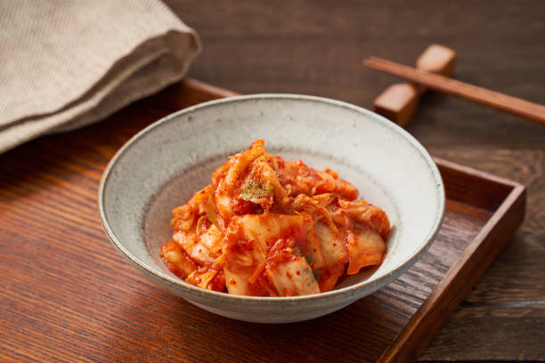 istock Healthy Fermented Delights - Napa Cabbage Kimchi 2195223211