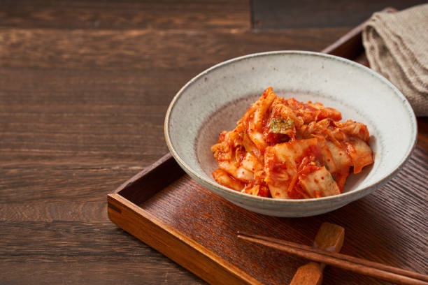 istock Healthy Fermented Delights - Napa Cabbage Kimchi 2195223292
