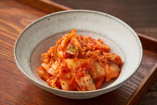 istock Healthy Fermented Delights - Napa Cabbage Kimchi 2195223367