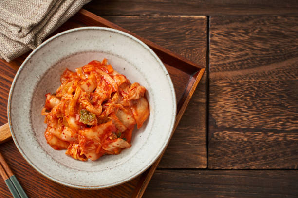 istock Healthy Fermented Delights - Napa Cabbage Kimchi 2195223421