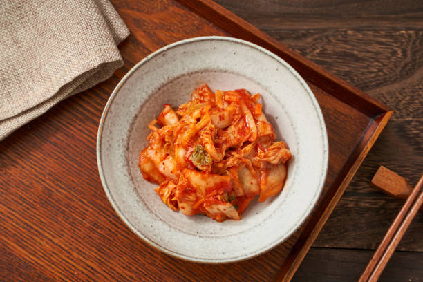 istock Healthy Fermented Delights - Napa Cabbage Kimchi 2195223454