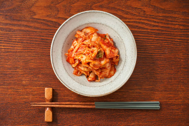 istock Healthy Fermented Delights - Napa Cabbage Kimchi 2195223479
