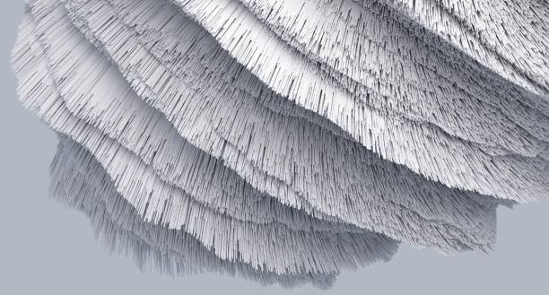 istock 3d render of abstract detailed shape. 2195223608