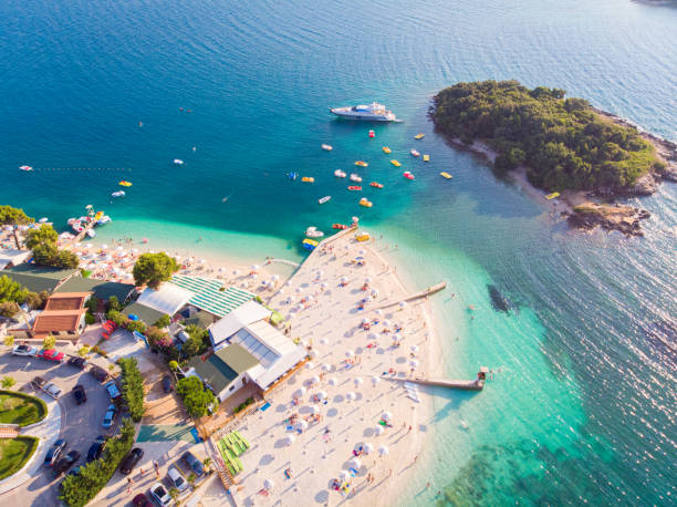 istock Beautiful beach in Ksamil, Albania. 2195228867