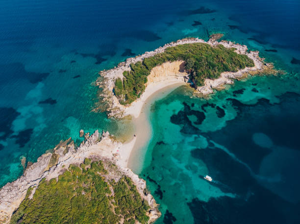 istock Beautiful island in the turquoise sea. 2195229941