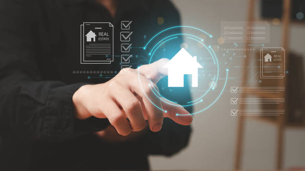 istock Real estate management. using a tablet to manage real estate tasks with interactive digital checklists, accessing digital tools for housing evaluations, property management, and checklist planning. 2195230412