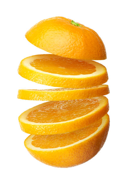 istock Layers of an orange sliced isolated 2195231707
