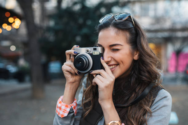 istock Urban female photographer 2195235544