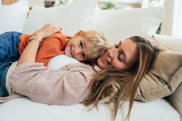 Mother and son love