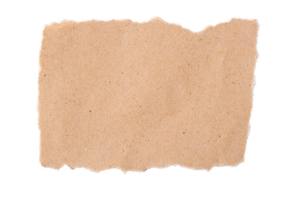 istock A torn piece of craft paper on a white background 2195236920