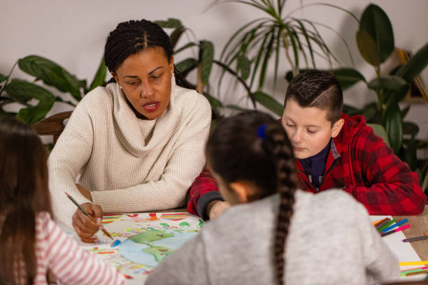 istock Diverse Classroom Celebrates Earth Day with Art 2195241131