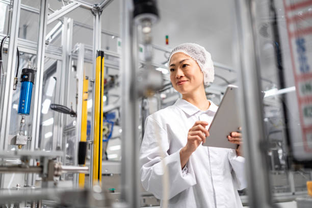 istock Japanese engineer working in technology factory. 2195241272
