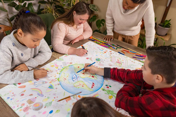 istock Earth Day Art Project Brings Kids Together 2195242372