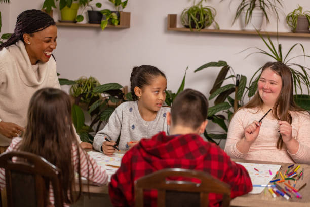 istock Children and Teacher Draw for Earth Day 2195244931