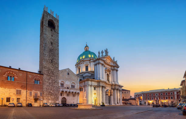 istock Piazza Paolo VI square in Brescia, Italy 2195247620