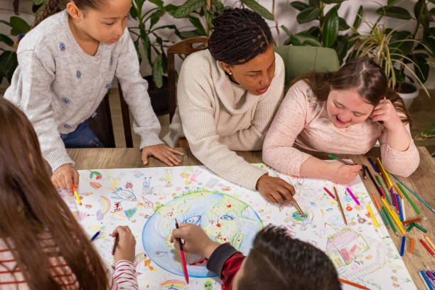 istock Inclusive Classroom Drawing for the Planet 2195248519