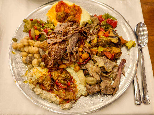 istock Traditional turkish chef meat dish  at istanbul turkey 2195249522