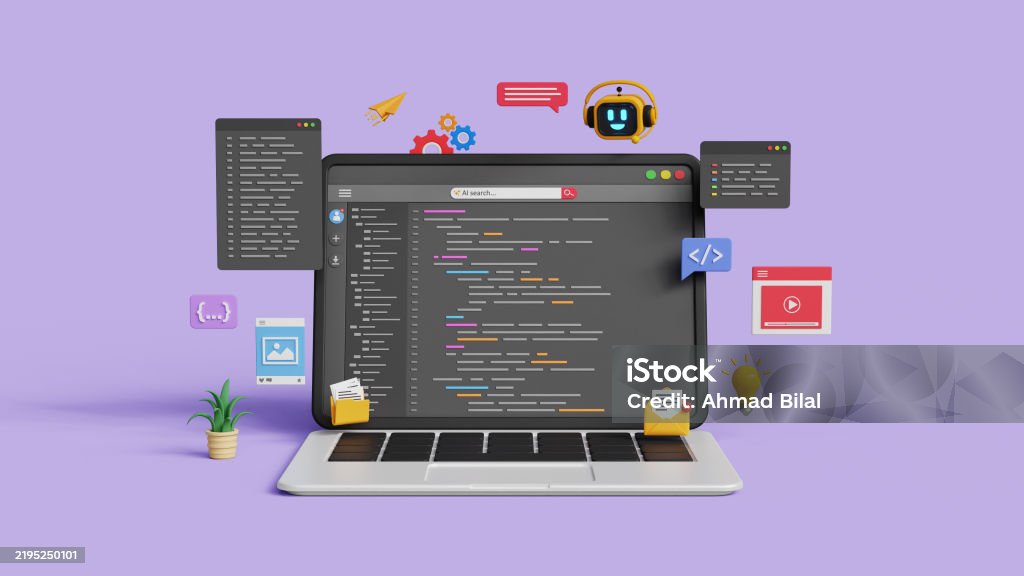 Software Development With Ai Ai Coding Assistant Smart Web And App ...