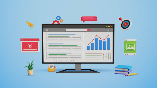 istock SEO, search engine optimization, website ranking, search result page, promote website. Optimize website URL to 1st rank on a 3D computer 2195250166