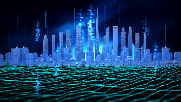 istock A detailed 3D city model with various urban structures showcasing wireless connectivity options 2195252338