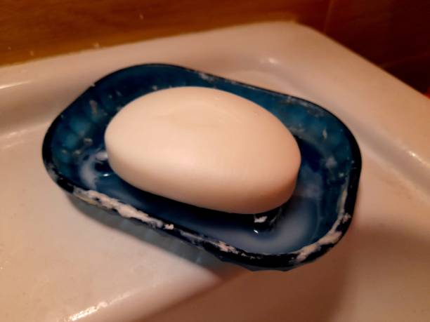 istock Hard hand soap in the bathroom. 2195268597