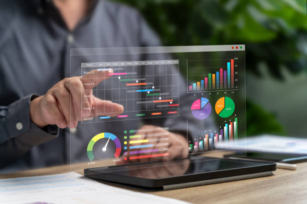 istock Project management and schedule plan concept, Businessman planning work schedule of work project, Save cost, Human plan, Budget target, Working sequentially to complete task on time, Human management 2195269835