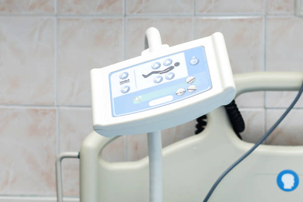 Intensive care unit, beds with controls, hospital, resuscitation
