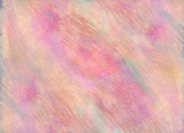Beautiful pink background material drawn with oil pastel and crayon.
