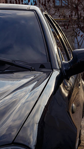 istock Side view of an old black Chinese car 2195273155