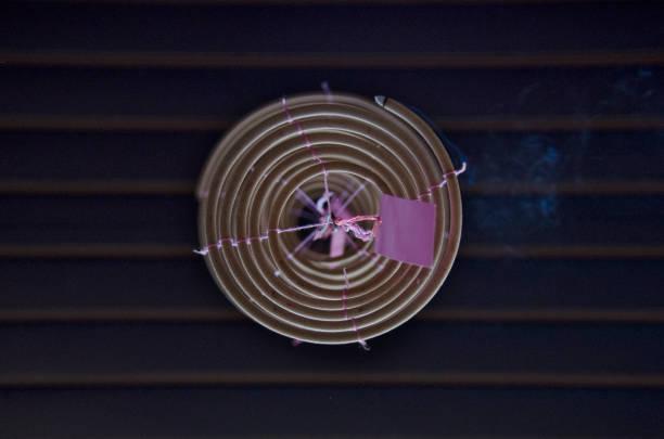 Spiral Chinese prayer joss-sticks in the temple
