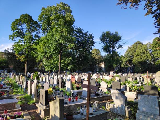 istock Polish cemetery in Bytom 2195279807