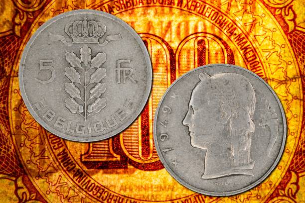 Antique Belgian and French coins