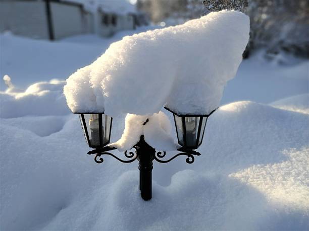 istock street lamp cowererd by snow 2195283024