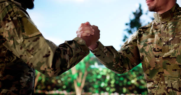 istock African American soldier negotiating peace agreement 2195283726