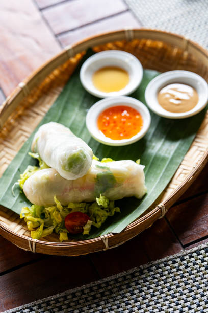 Vegan rice paper spring