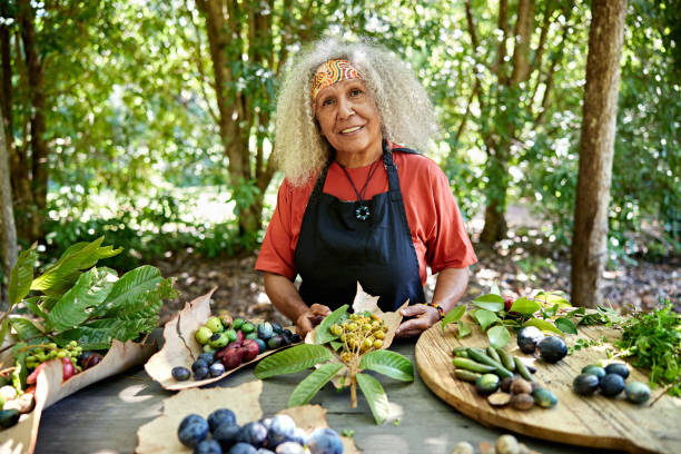 istock Bush tucker guide displaying native Australian food 2195296289