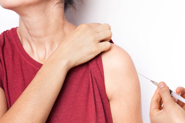 istock The woman will have a vaccine 2195297422