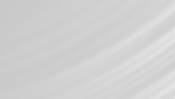 Vector halftone gradient curve diagonal flow pattern White dots on a soft gray background. Subtle smooth transition effect. cool easy designs stock illustrations