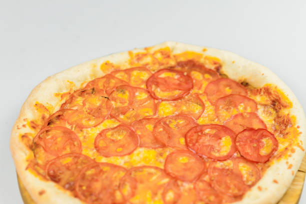 istock pizza margarita with tomato sauce, mozzarella cheese, tomatoes 2195308502